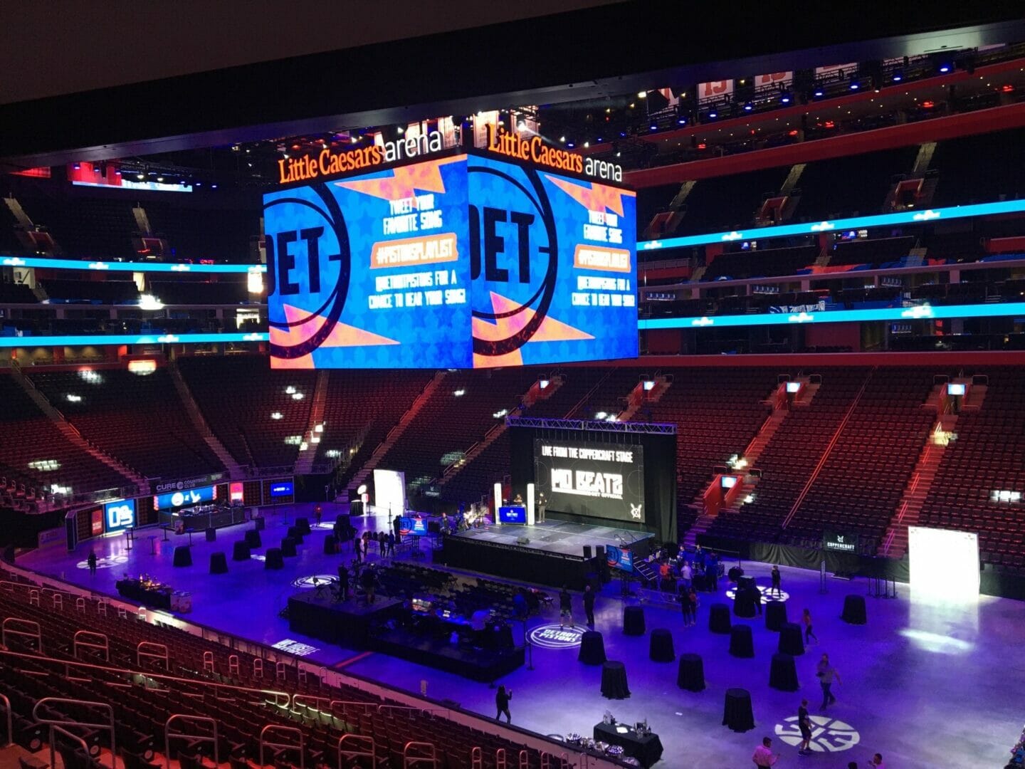 FSD shines new light on Pistons, Wings games at Little Caesars Arena